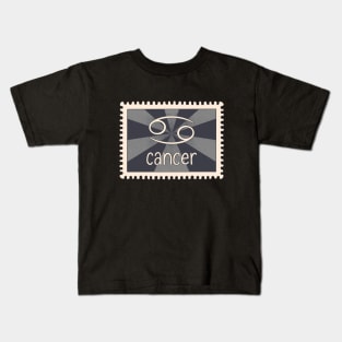 Cancer Zodiac Sign Stamp Kids T-Shirt